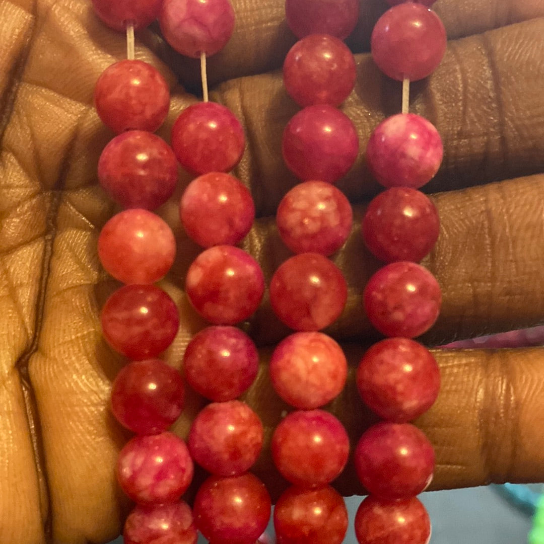 Dark pink jade