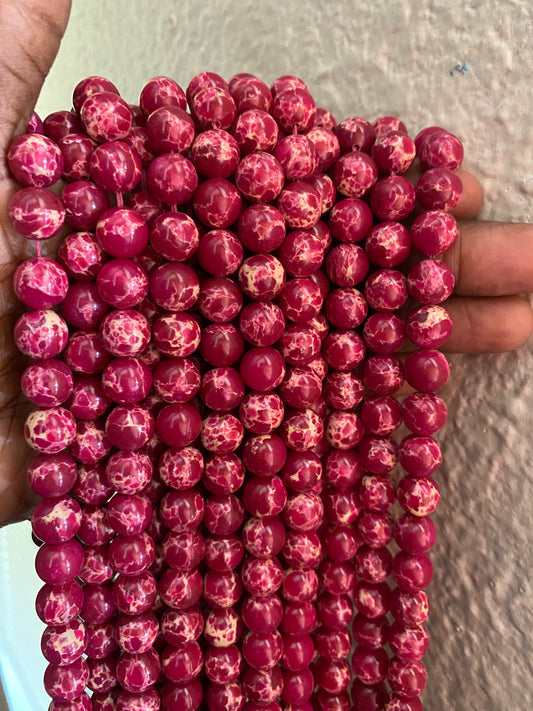 Reddish beads