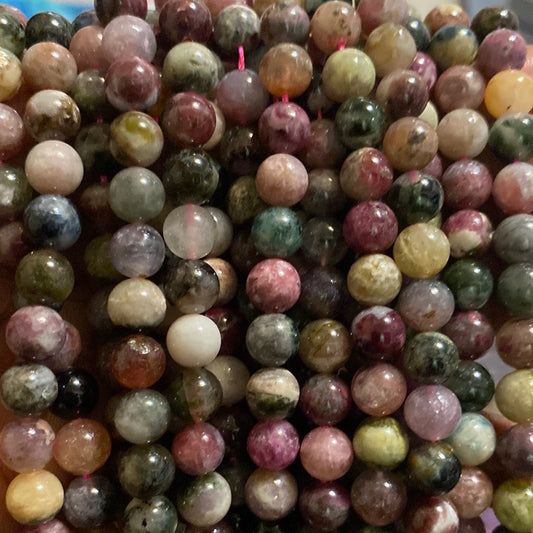 Multi color Elbaite beads
