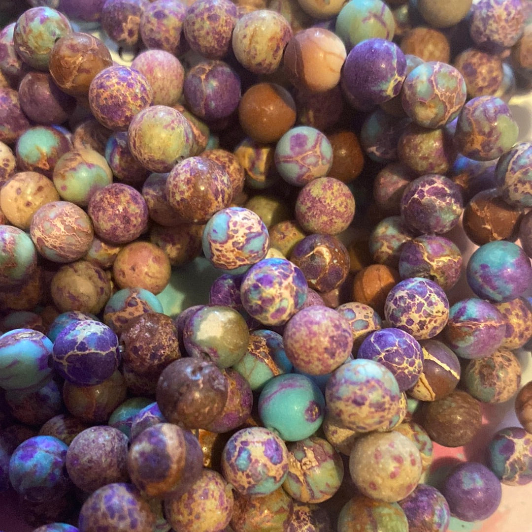 Purple, multi color, jade
