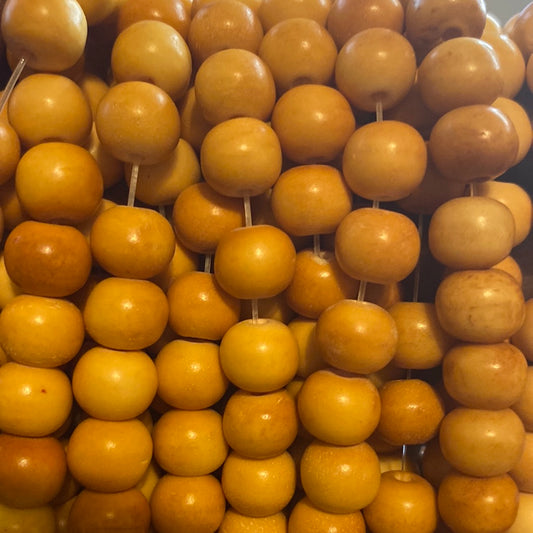 Natural bone beads