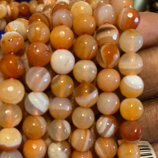 Camelian orange beads