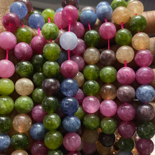 Elbaite beads