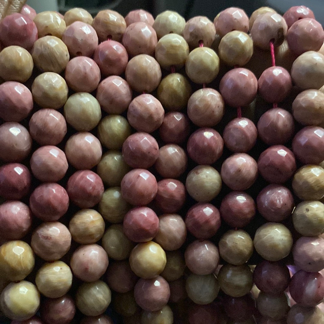 Dark lite pink rhodontie beads