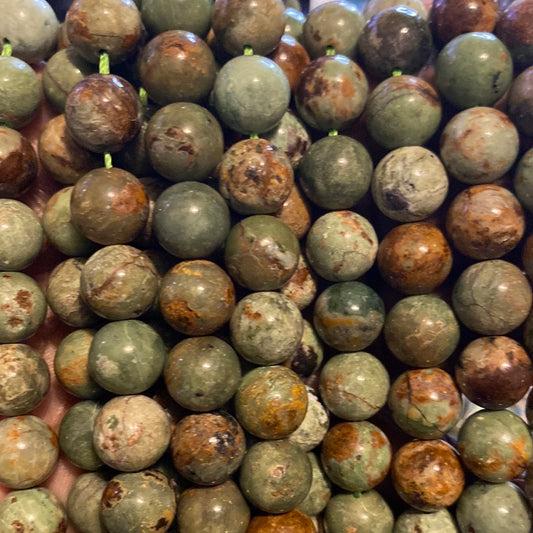Green Unakite beads