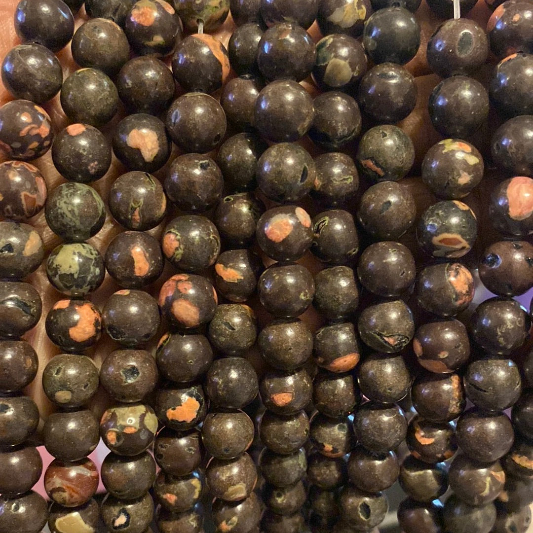 Red Snowflake Obsidian