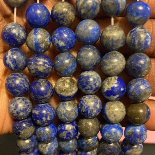 Blue gray lapis beads